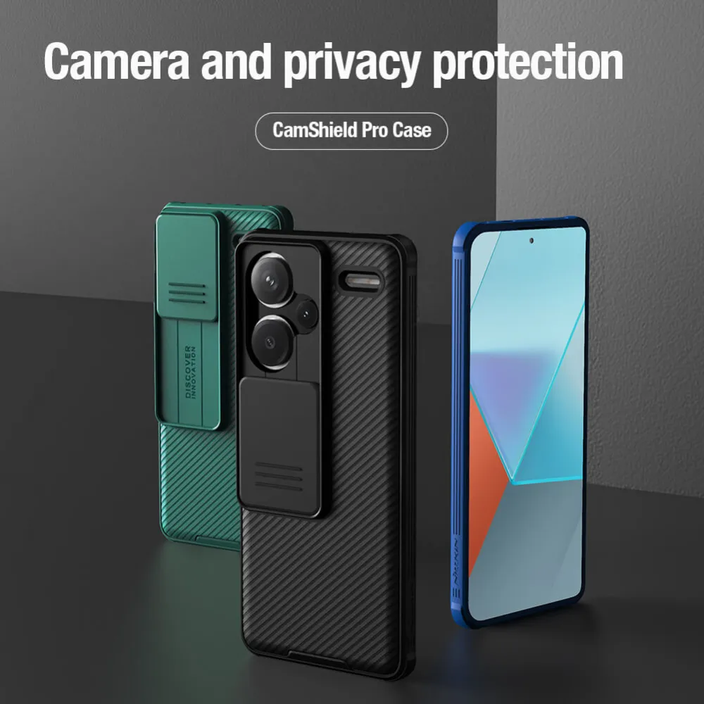 Maska Nillkin CamShield Pro za Xiaomi Redmi Note 13 Pro Plus crna
