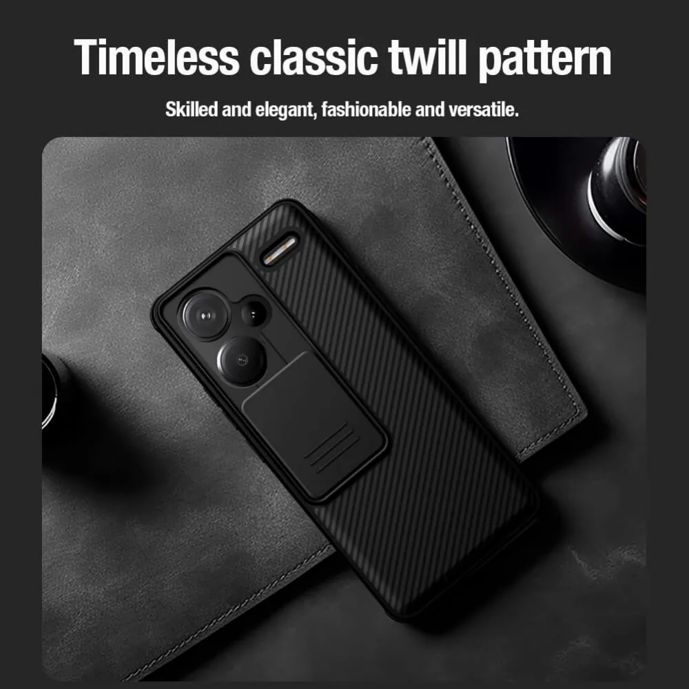 Maska Nillkin CamShield Pro za Xiaomi Redmi Note 13 Pro Plus crna