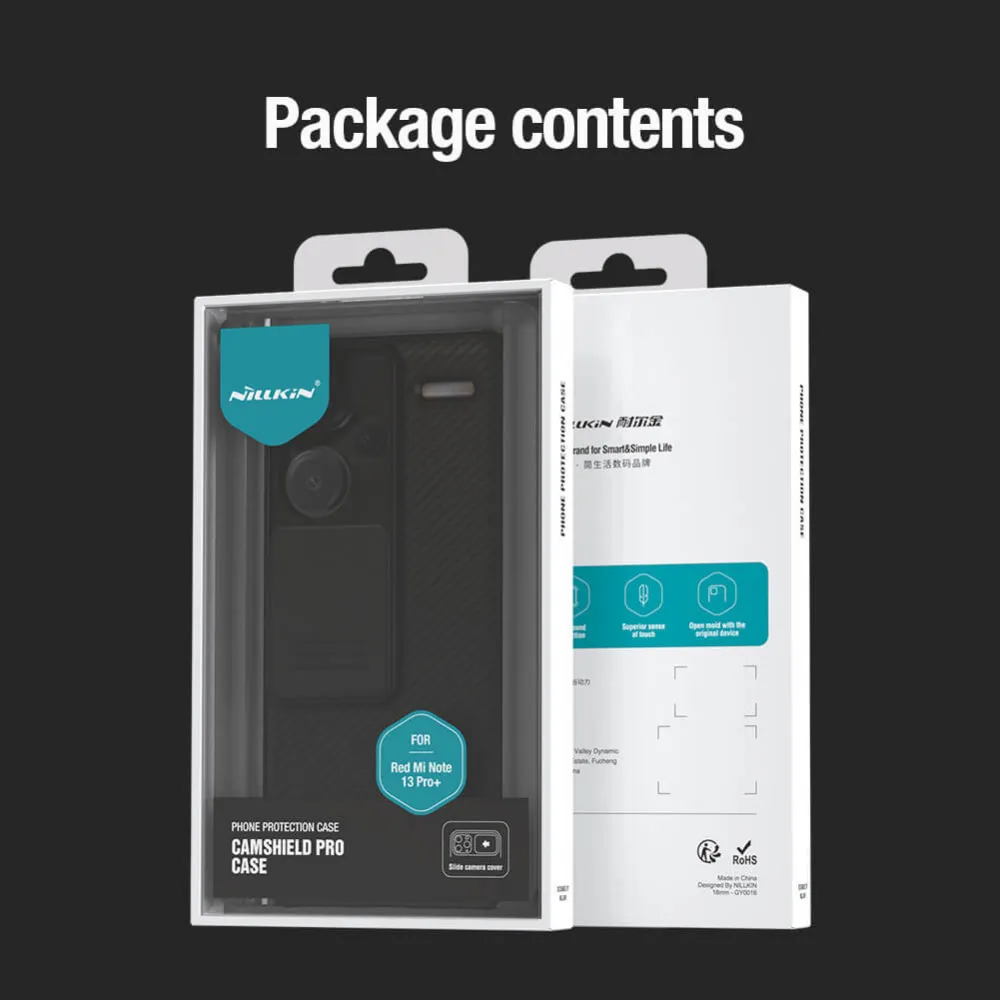 Maska Nillkin CamShield Pro za Xiaomi Redmi Note 13 Pro Plus crna