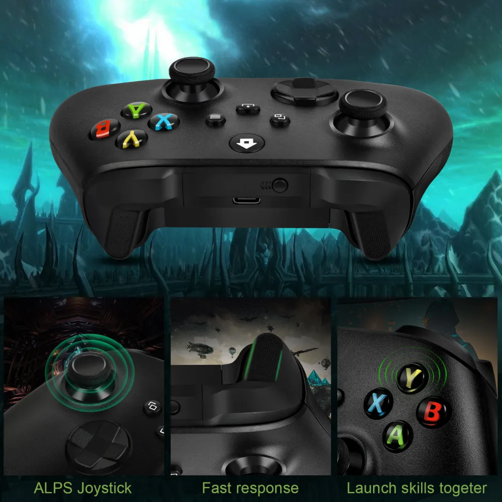 Joypad WIFI kontroler za XBOX One, XBOX X series, PC Windows, PS 3 zeleni