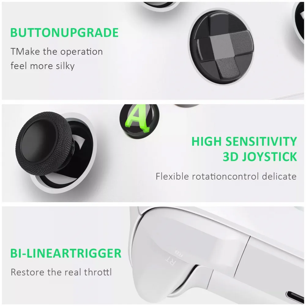 Joypad WIFI kontroler za XBOX One, XBOX X series, PC Windows, PS 3 zeleni
