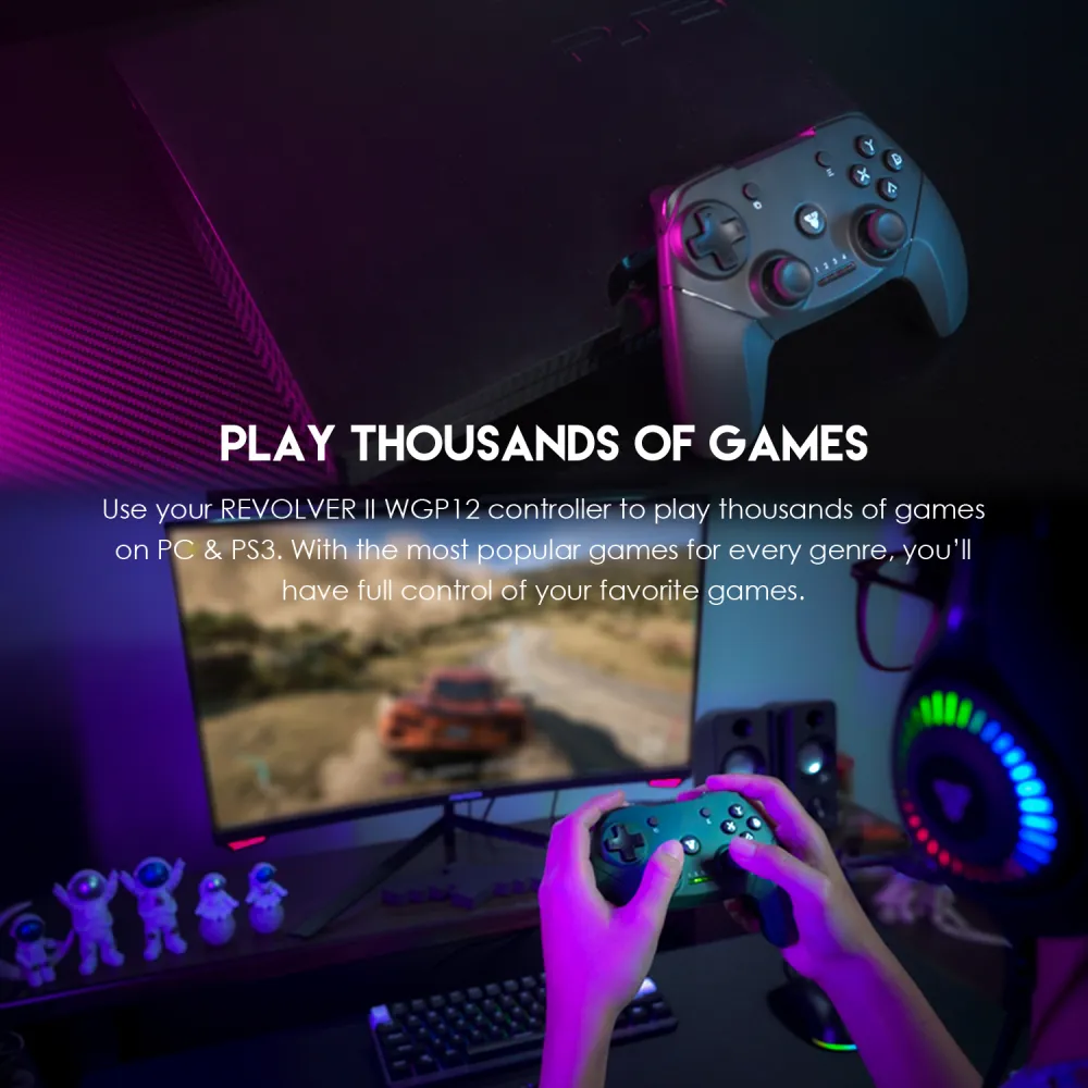 Joypad wireless Fantech WGP12 Revolver II zeleni