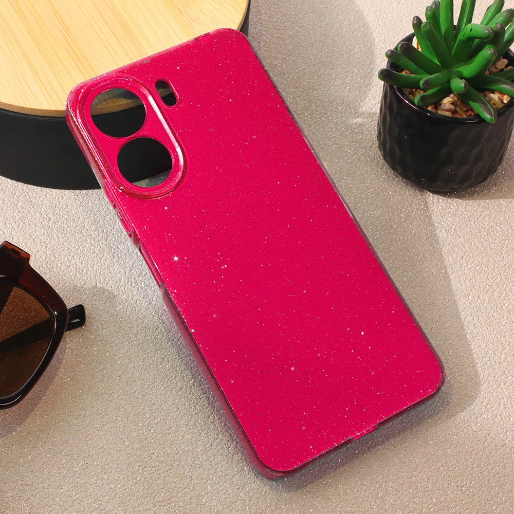 Maska Sparkle Dust za Xiaomi Redmi 13C bordo