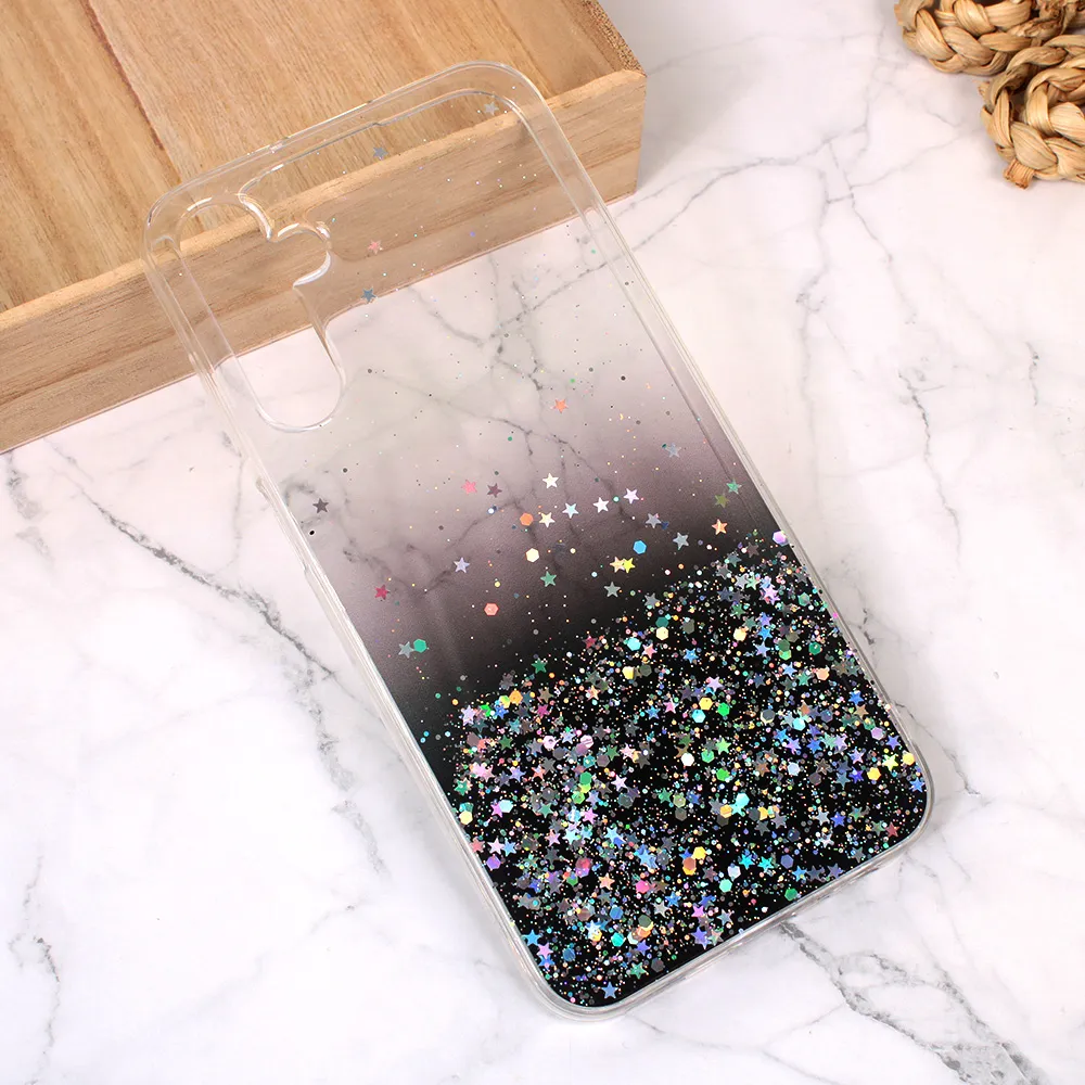 Maska Silikonska Glitter za Samsung A156F Galaxy A15 5G crna