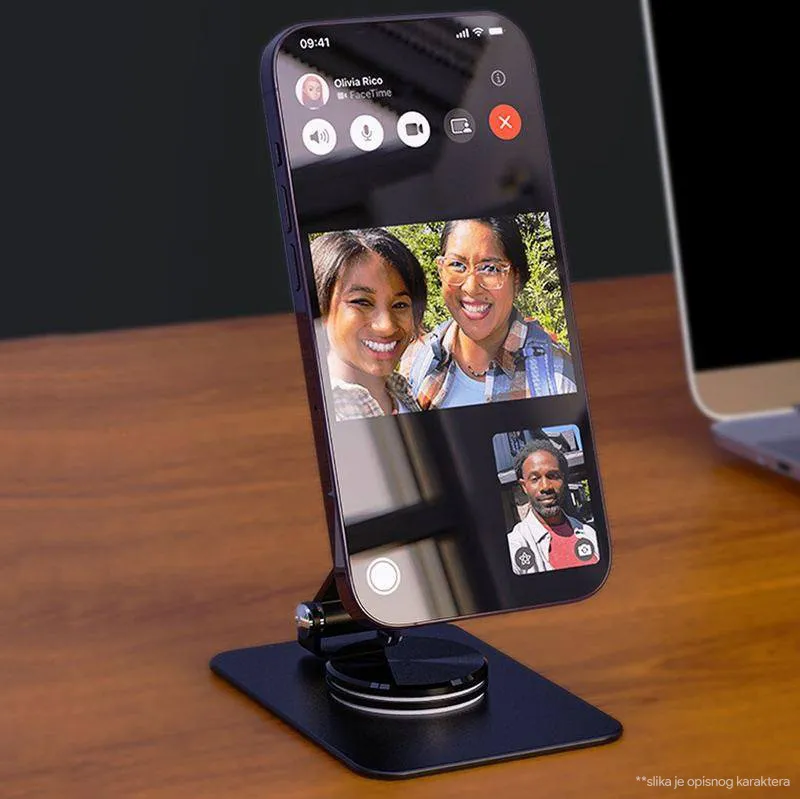 Kucni punjac Wireless 15W rotirajuci beli