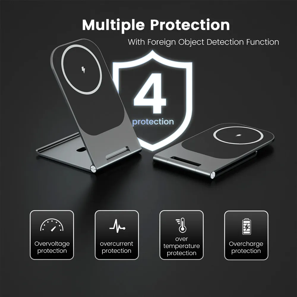 Kucni punjac Wireless 15W crni