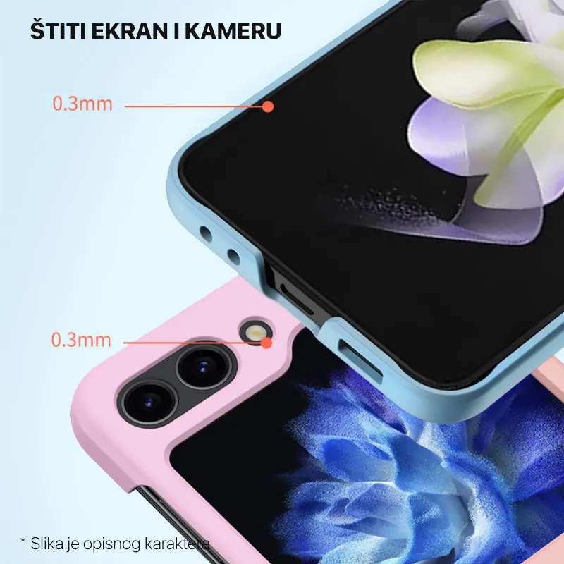 Maska Elegant Fold za Samsung F741B Galaxy Z Flip 6 5G bela