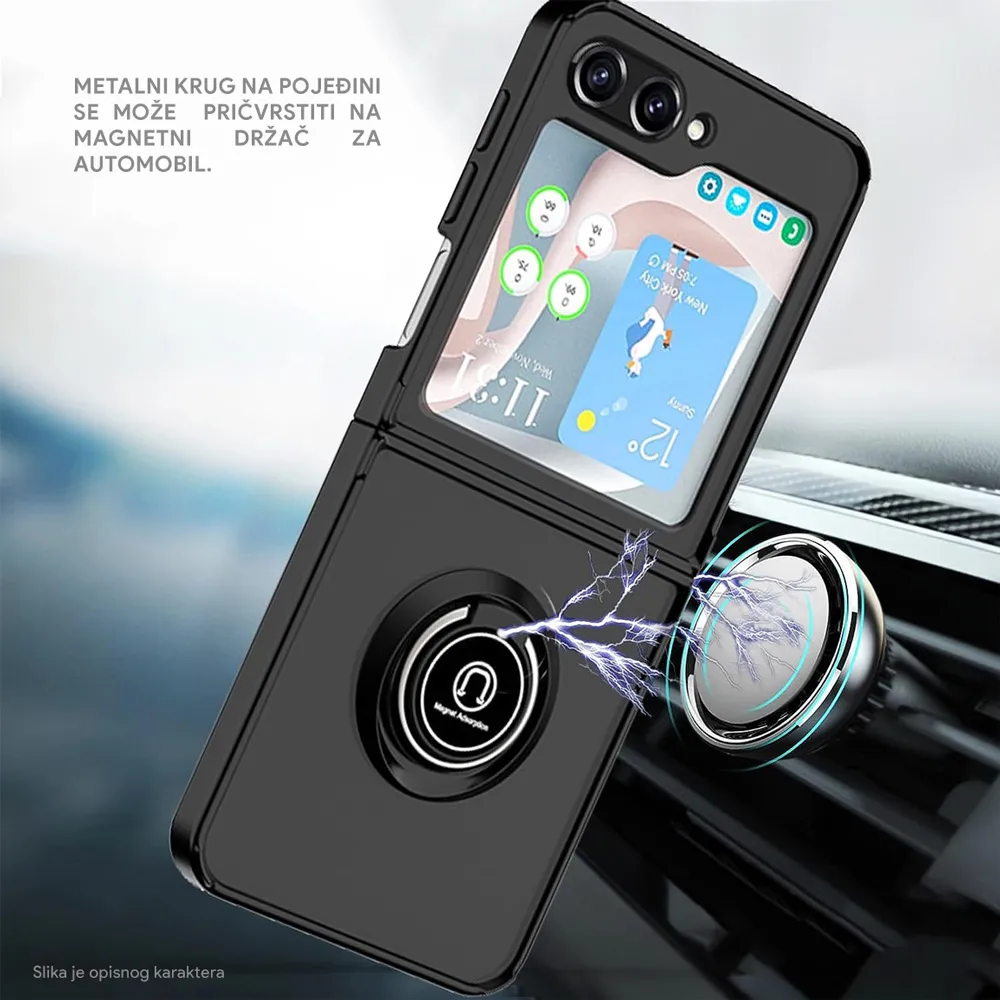 Maska Frosted Shockproof za Samsung F741B Galaxy Z Flip 6 5G zuta