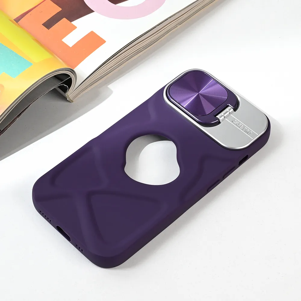 Maska Magsafe Lens holder za iPhone 15 6.1 ljubicasta