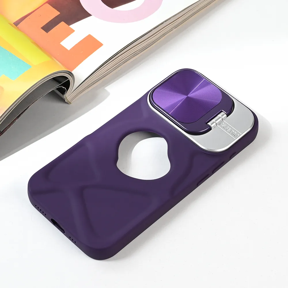 Maska Magsafe Lens holder za iPhone 15 Pro 6.1 ljubicasta
