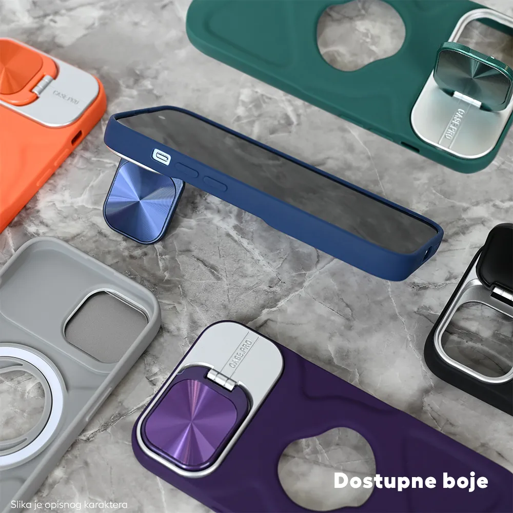 Maska Magsafe Lens holder za iPhone 15 Pro Max 6.7 siva