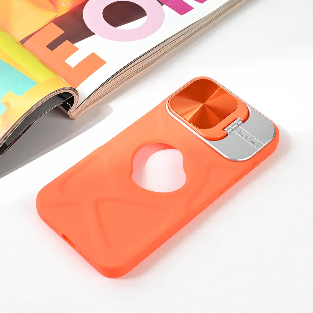 Maska Magsafe Lens holder za iPhone 15 Pro Max 6.7 narandzasta