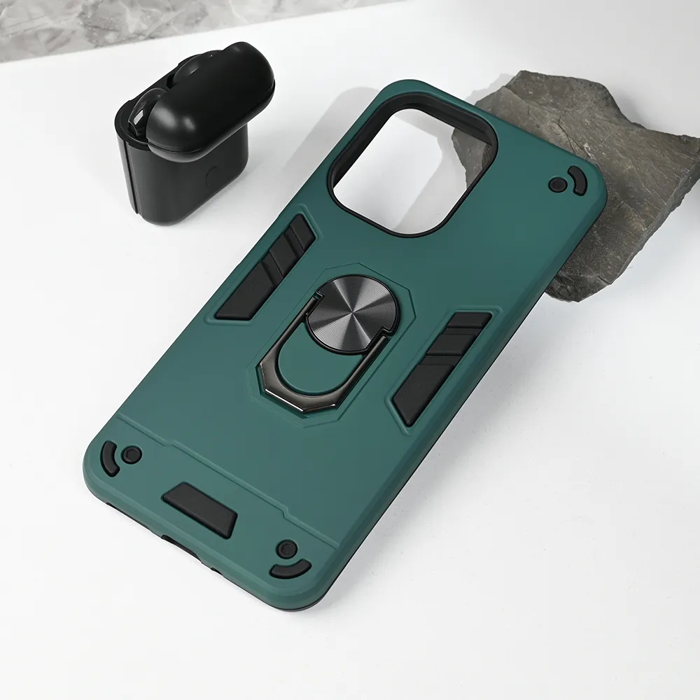Maska Hard Ring za Xiaomi Redmi 13C tamno zelena