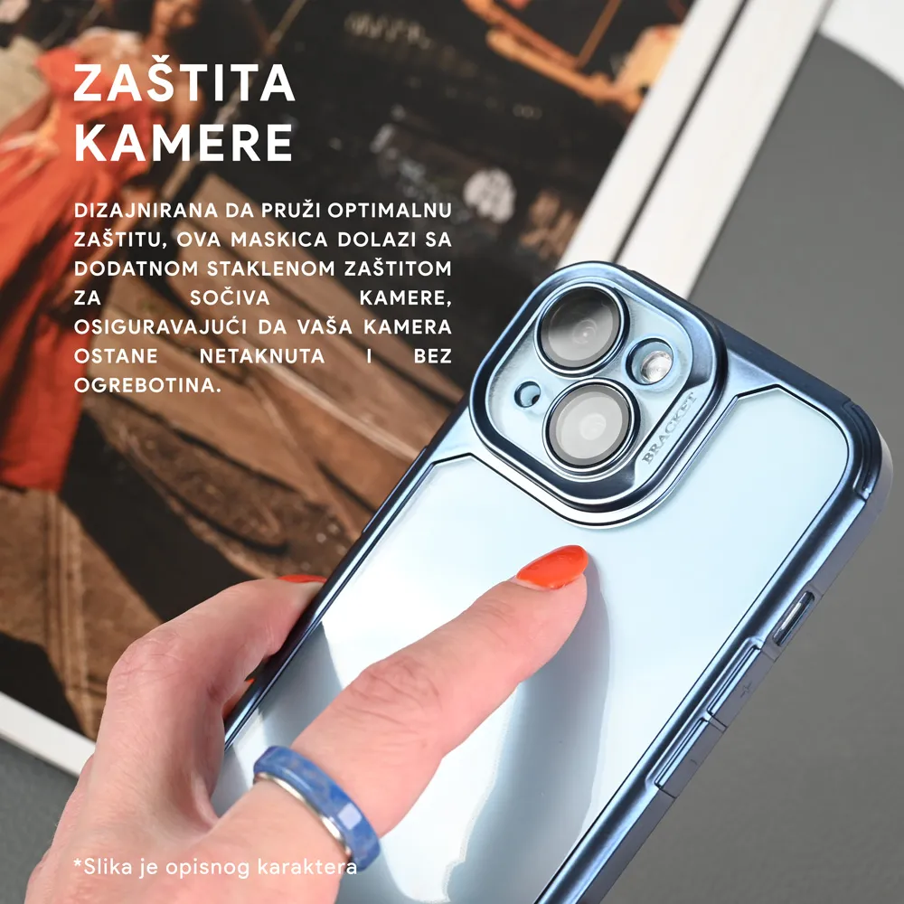 Maska Bracket za iPhone 15 Pro Max 6.7 plava
