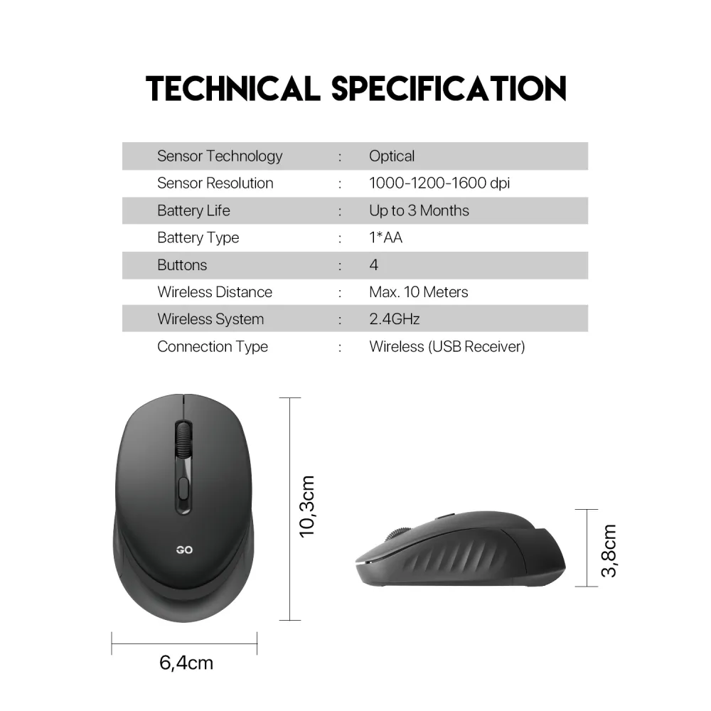 Mis Wireless Fantech W609 GO ljubcasti