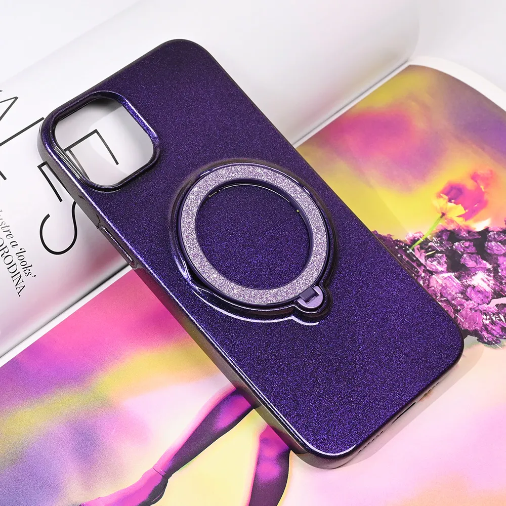 Maska Magsafe Ring za iPhone 15 Plus 6.7 ljubicasta