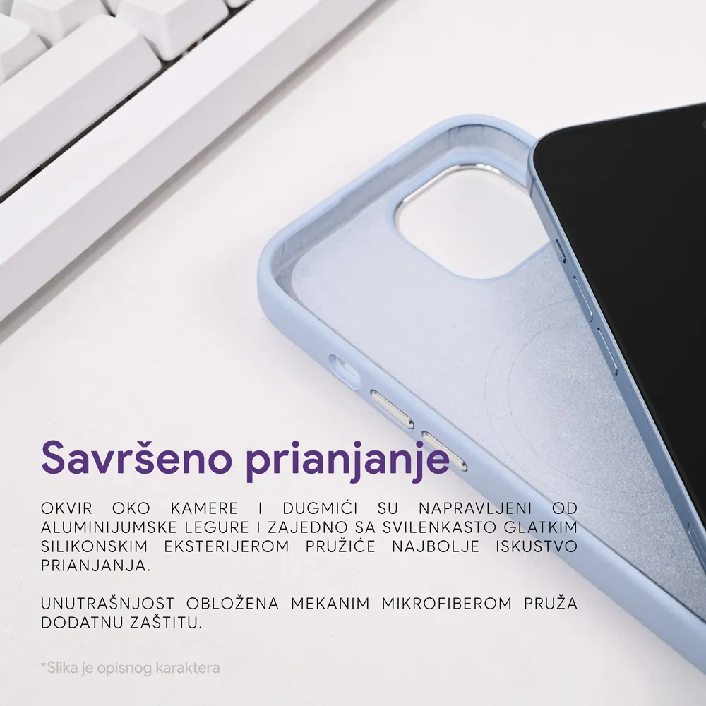 Maska Magsafe Pure Plus za iPhone 15 Pro 6.1 plava