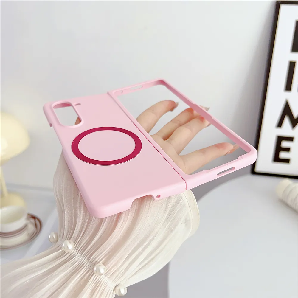 Maska Magsafe Magnetic Shockproof za Samsung F956B Galaxy Z Fold 6 5G roze