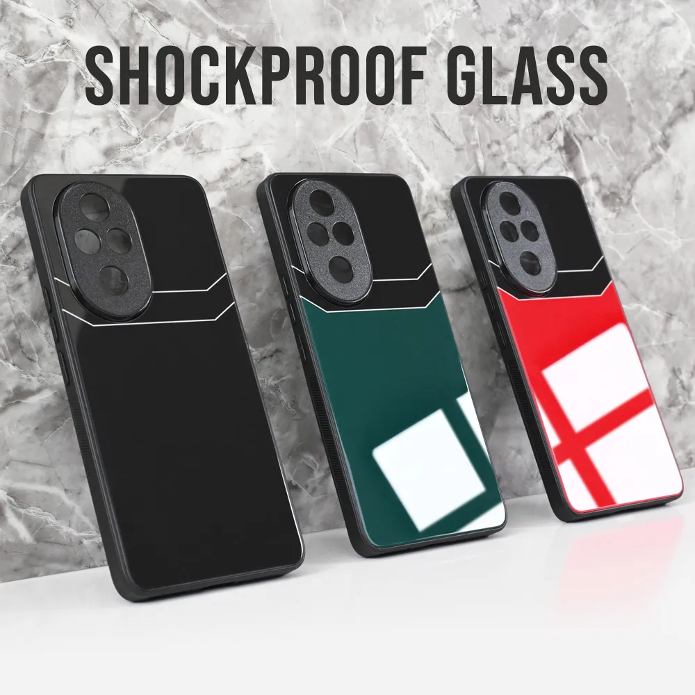 Maska Shockproof glass za Honor 200 Lite crvena