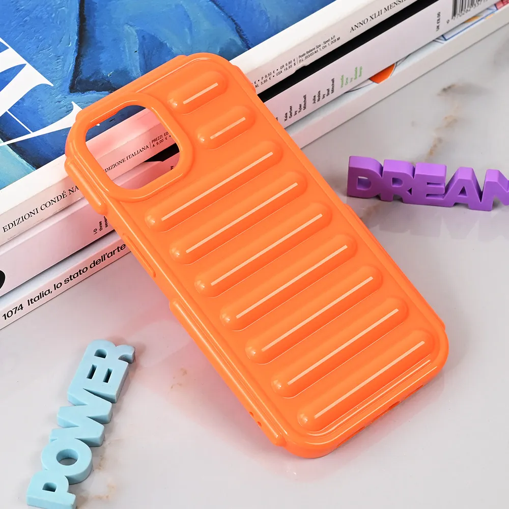 Maska Color Rib za iPhone 15 6.1 narandzasta