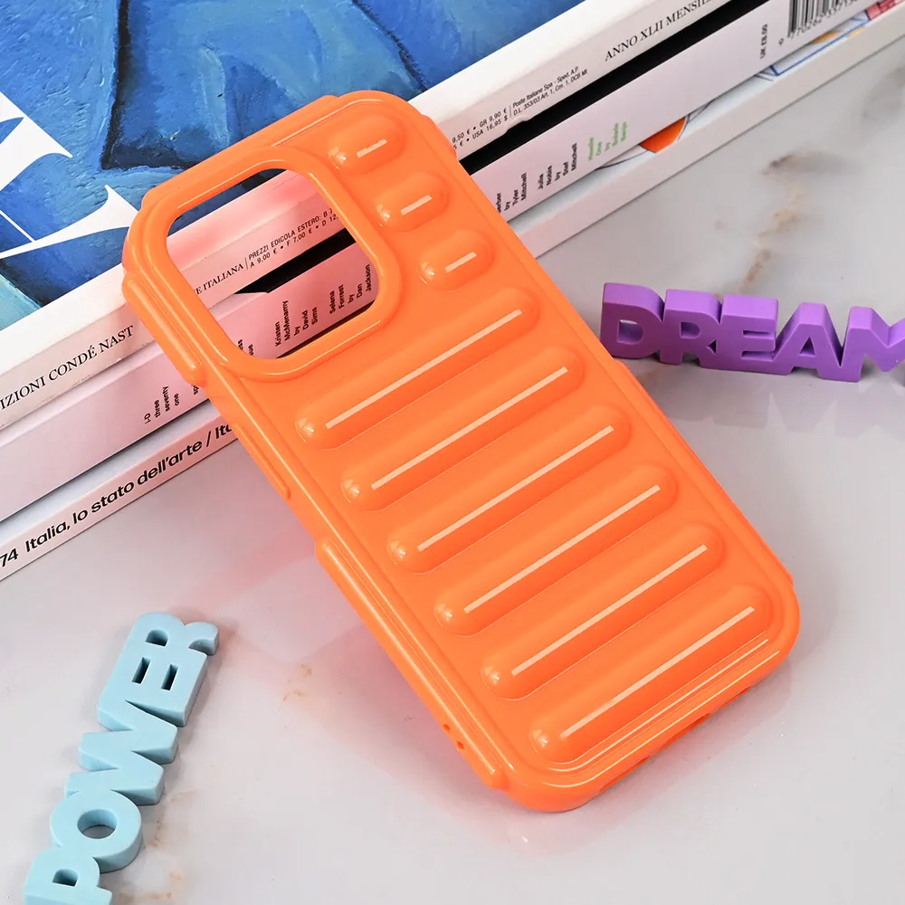 Maska Color Rib za iPhone 15 Pro 6.1 narandzasta
