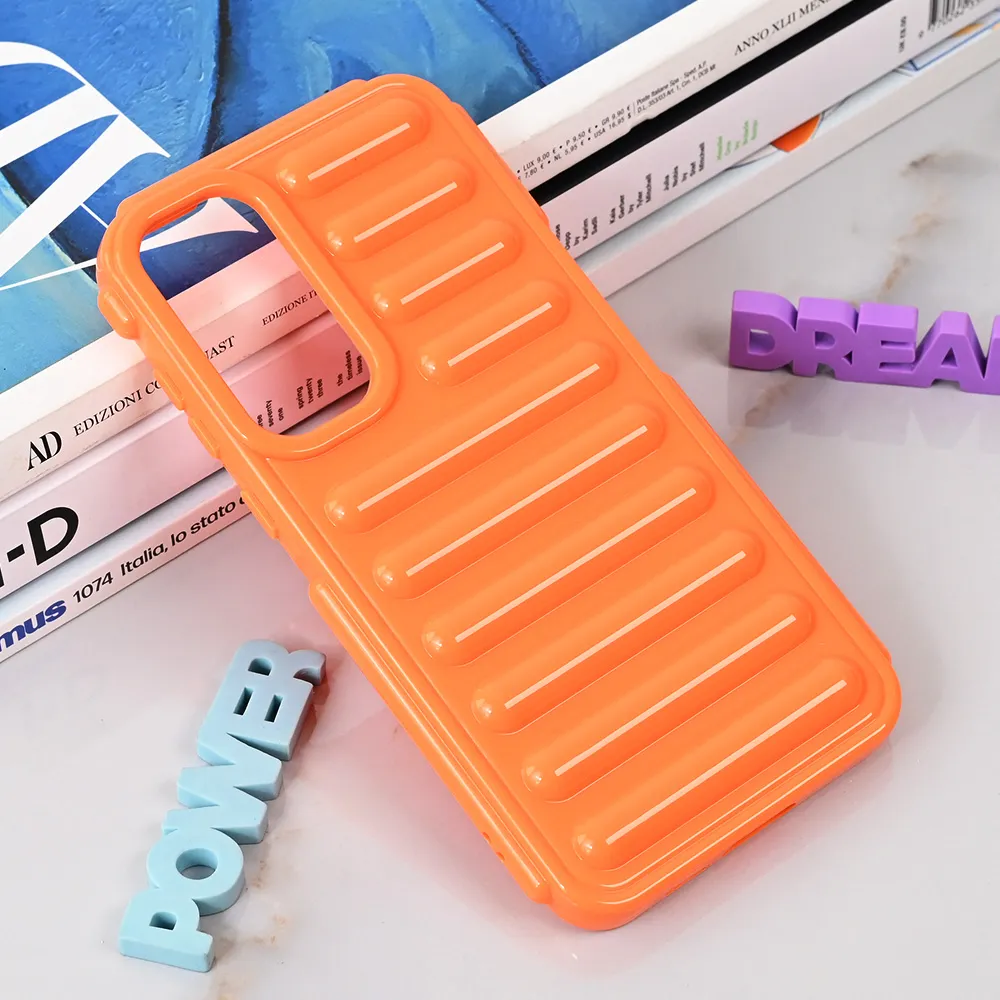 Maska Color Rib za Samsung A356B Galaxy A35 5G narandzasta