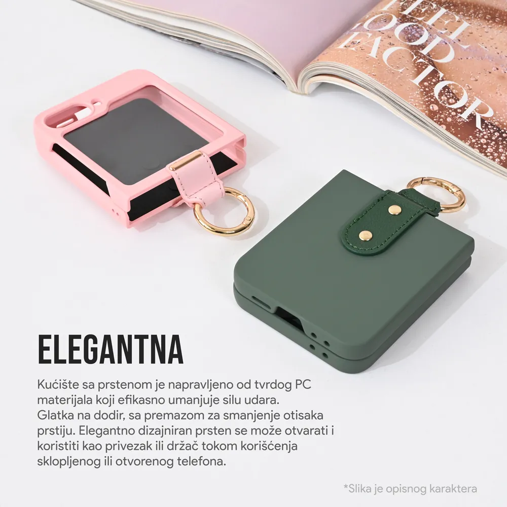 Maska Slim PC Protective za Samsung F741B Galaxy Z Flip 6 5G crna