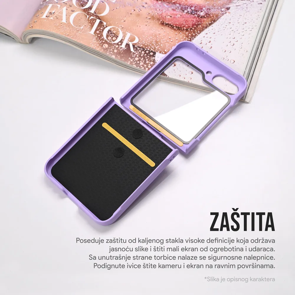 Maska Slim PC Protective za Samsung F741B Galaxy Z Flip 6 5G roze
