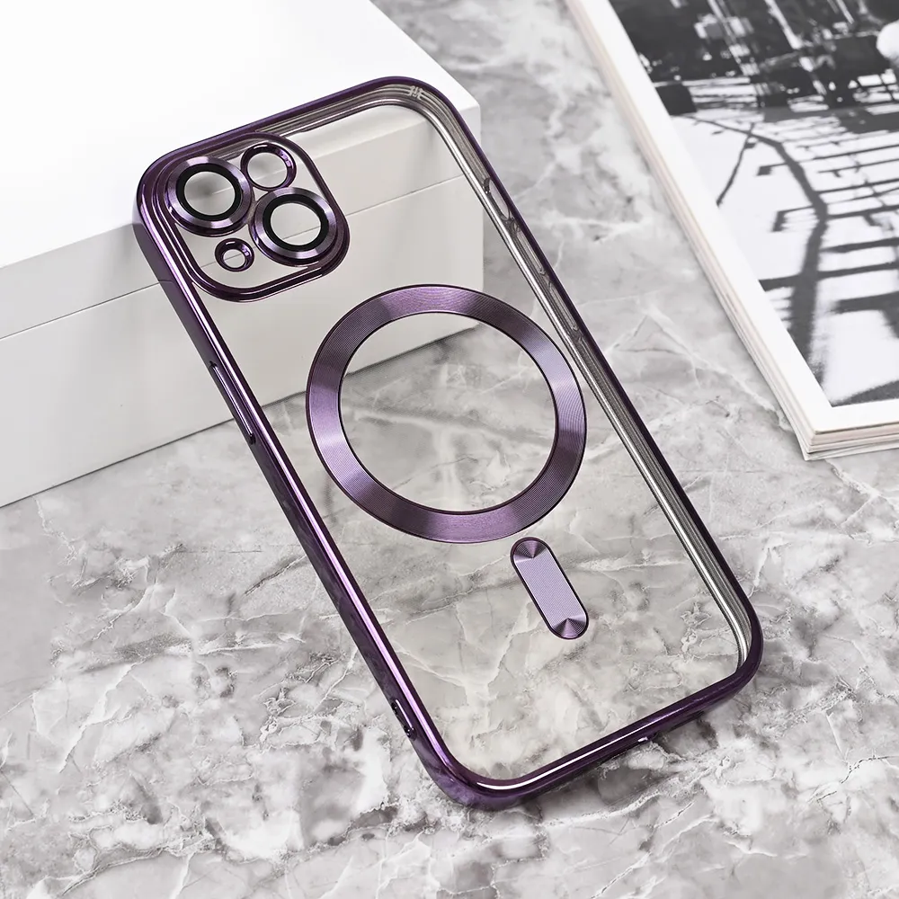 Maska Magsafe Lux za iPhone 15 6.1 ljubicasta