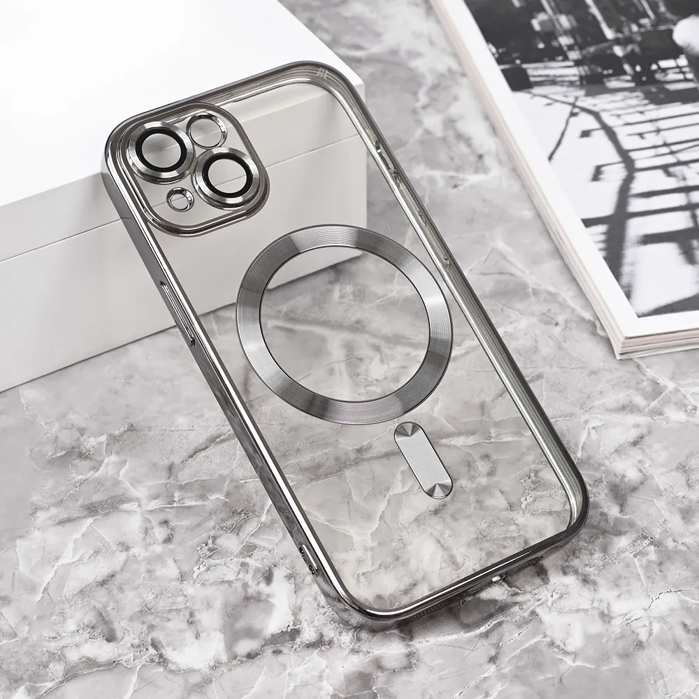 Maska Magsafe Lux za iPhone 15 6.1 siva