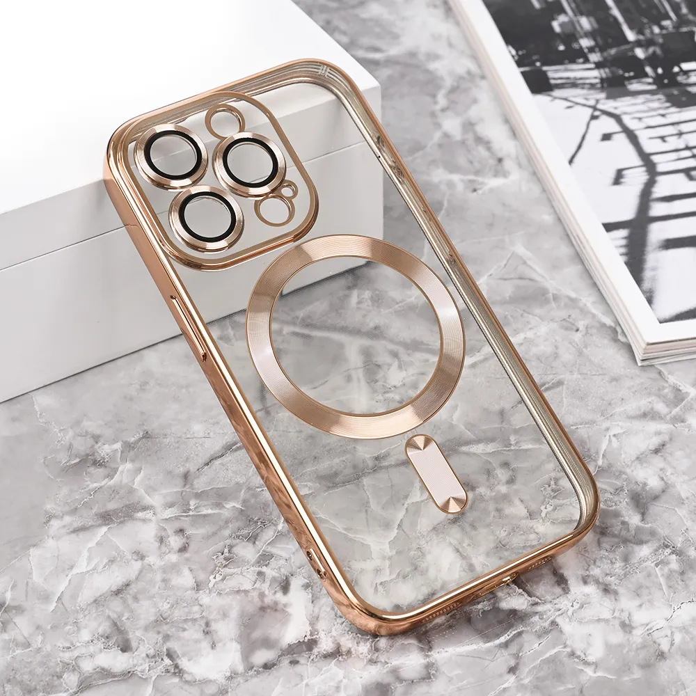 Maska Magsafe Lux za iPhone 15 Pro 6.1 zlatna