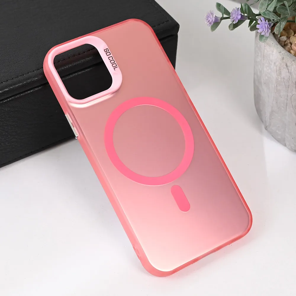 Maska Magsafe Clear za iPhone 12 6.1 roze