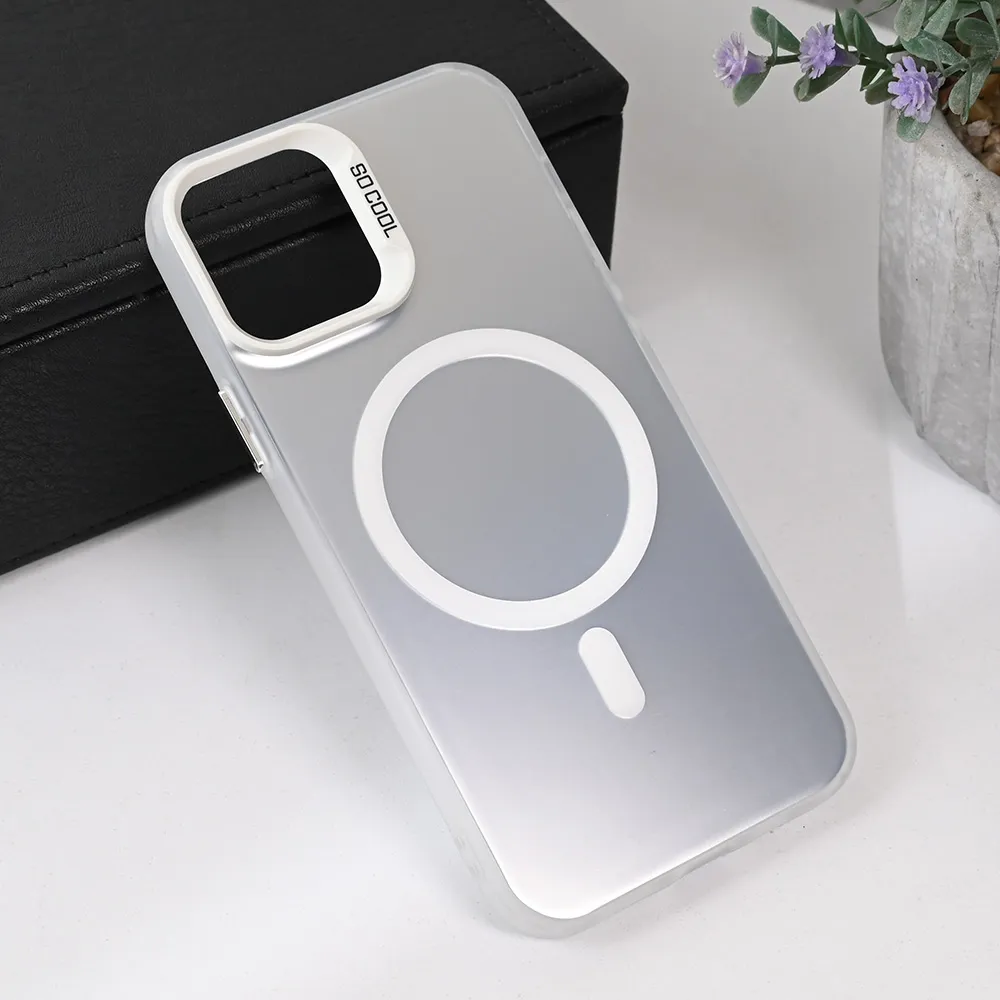 Maska Magsafe Clear za iPhone 12 6.1 srebrna
