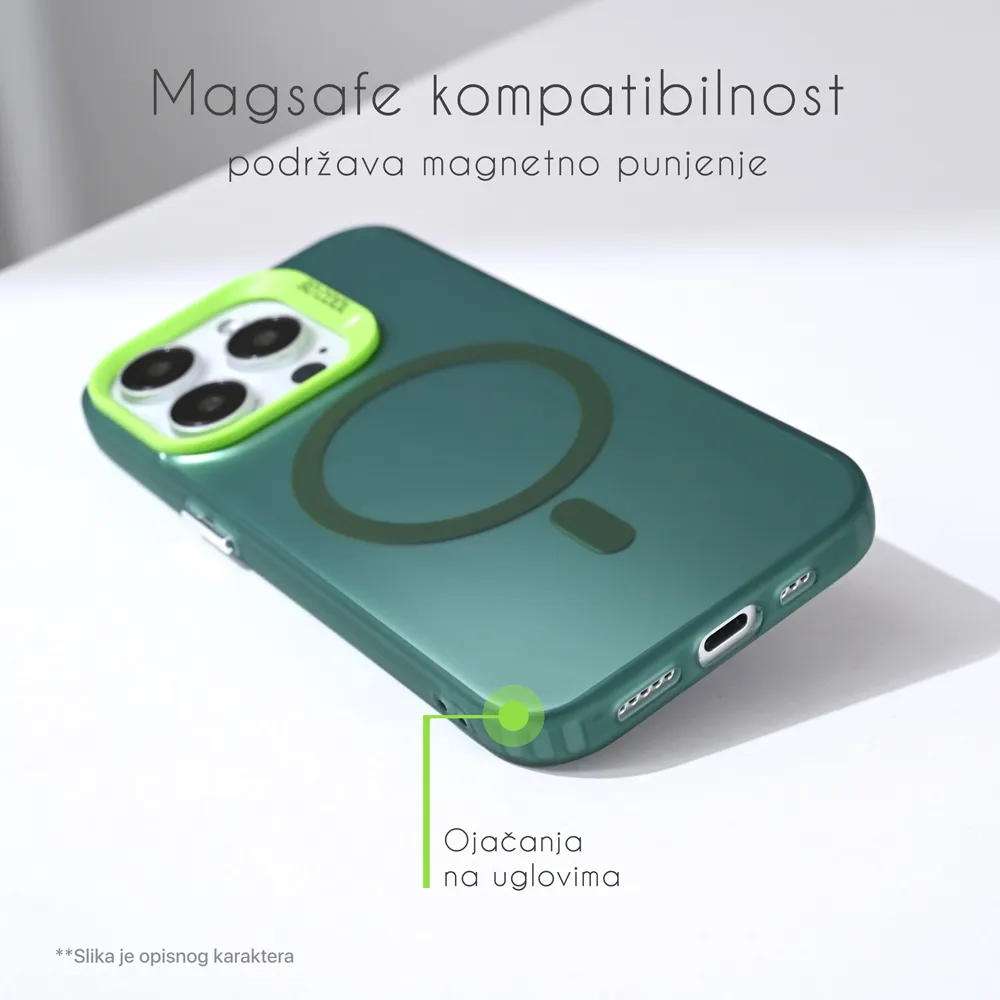 Maska Magsafe Clear za iPhone 15 6.1 srebrna