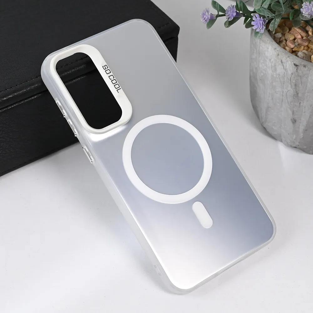 Maska Magsafe Clear za Samsung S711U Galaxy S23 FE srebrna