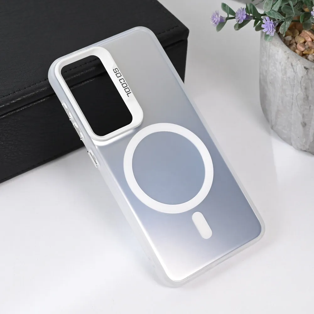 Maska Magsafe Clear za Samsung S921B Galaxy S24 srebrna