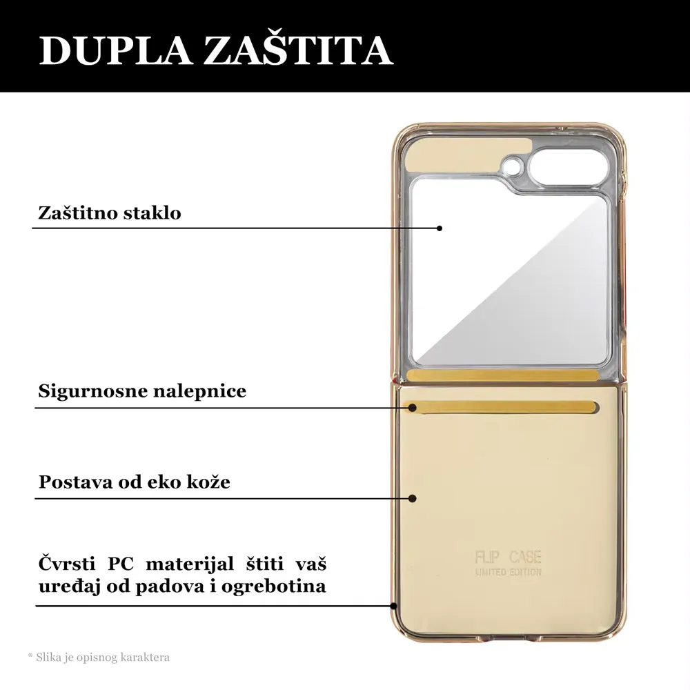 Maska Luxurious Shell Pattern za Samsung F741B Galaxy Z Flip 6 5G ljubicasta