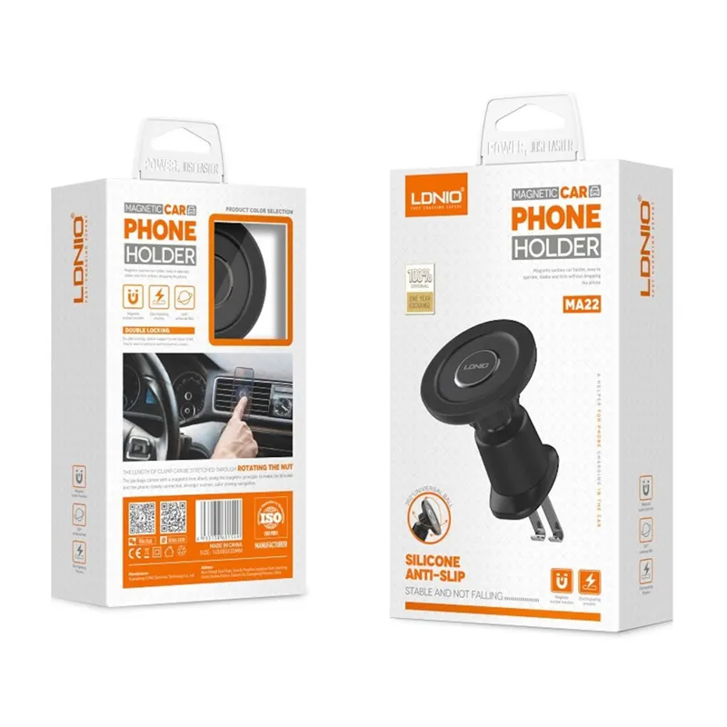 Auto stalak za ventilaciju LDNIO MA22 magnetic crni