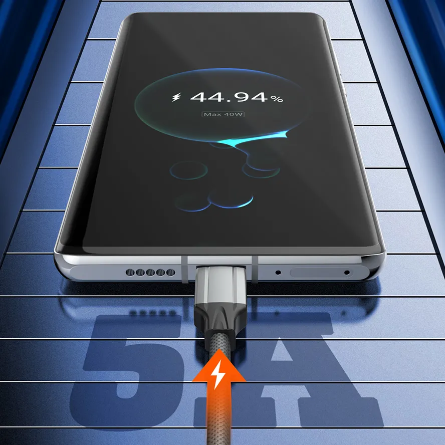 Data kabl LDNIO LC442C 65w, Type C na Type C sivi 2m