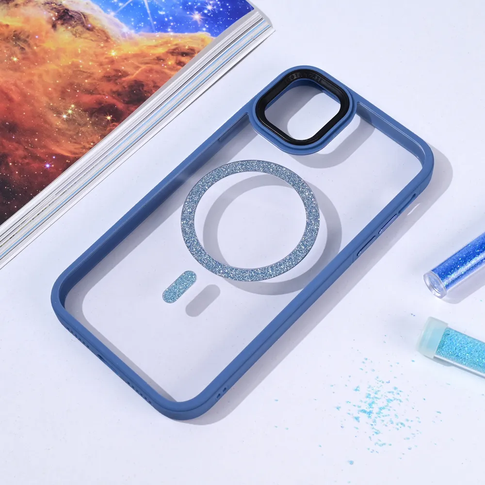 Maska Magsafe shining za iPhone 11 6.1 svetlo plava