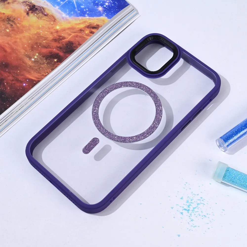 Maska Magsafe shining za iPhone 11 6.1 ljubicasta