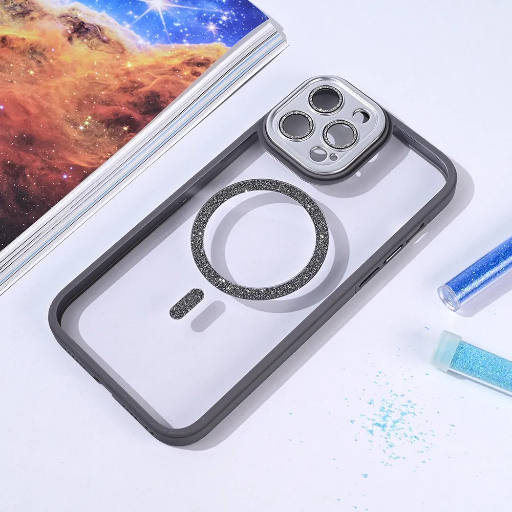 Maska Magsafe shining za iPhone 13 Pro Max 6.7 siva