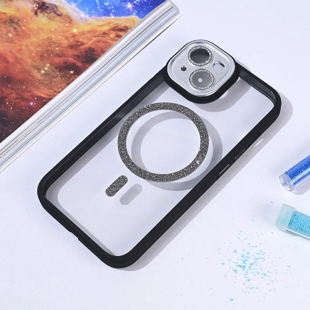 Maska Magsafe shining za iPhone 14 6.1 crna