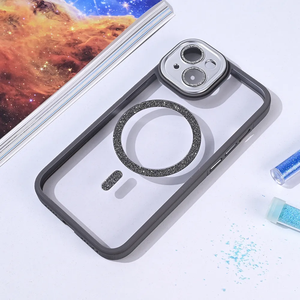 Maska Magsafe shining za iPhone 14 6.1 siva