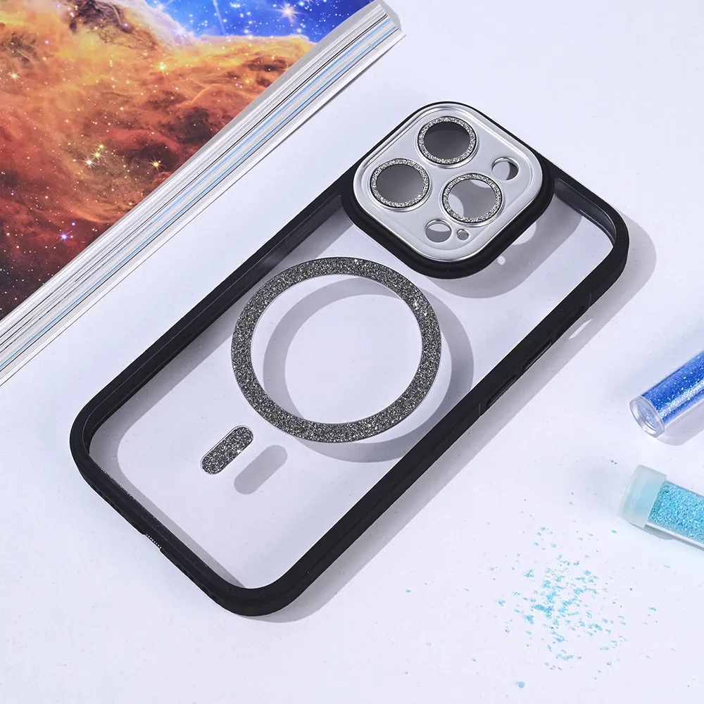 Maska Magsafe shining za iPhone 14 Pro 6.1 crna