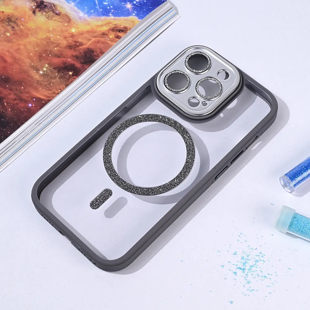 Maska Magsafe shining za iPhone 14 Pro 6.1 siva