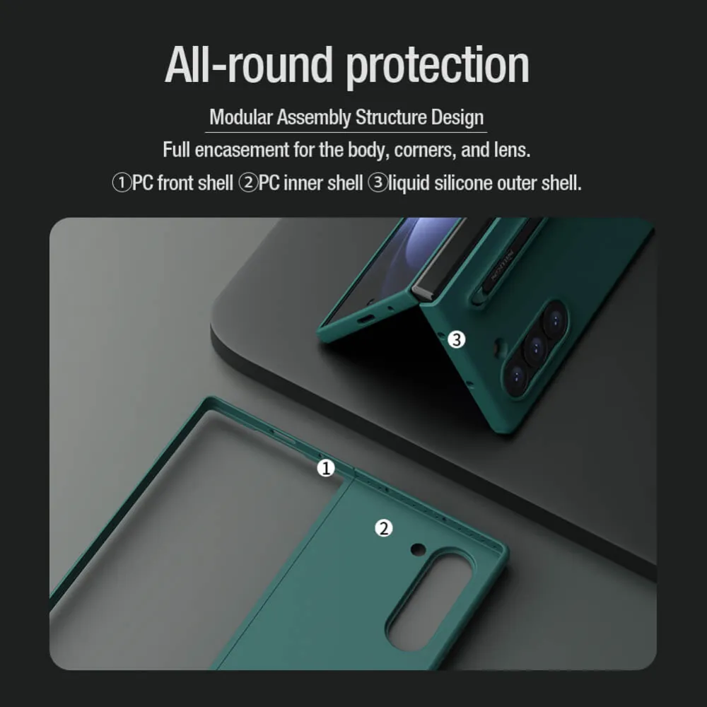 Maska Nillkin Flex Pure Fold za Samsung F956B Galaxy Z Fold 6 (S Pen) crna