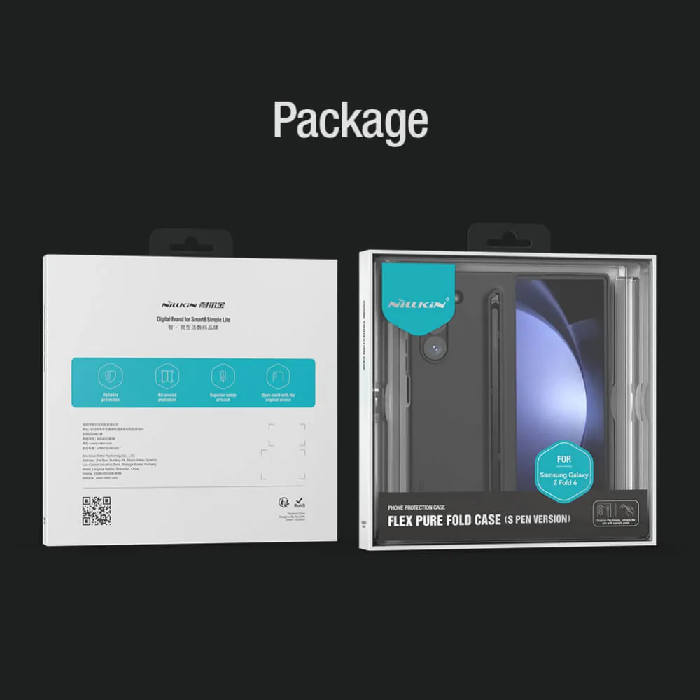 Maska Nillkin Flex Pure Fold za Samsung F956B Galaxy Z Fold 6 (S Pen) crna