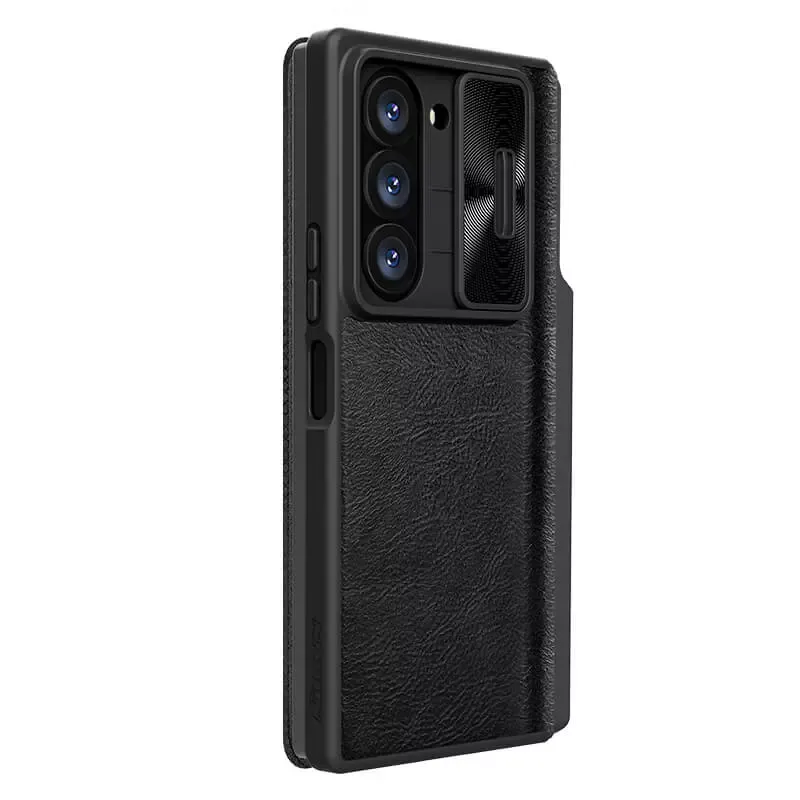 Maska Nillkin Qin Pro Leather za Samsung F956B Galaxy Z Fold 6 crna