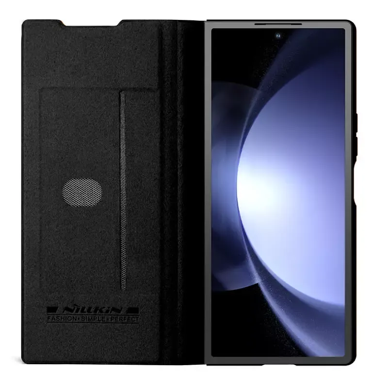Maska Nillkin Qin Pro Leather za Samsung F956B Galaxy Z Fold 6 crna